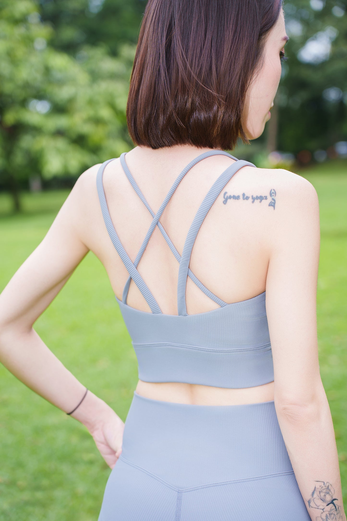 Flo-Rib Series - Cross Strap Sports Bra + Leggings